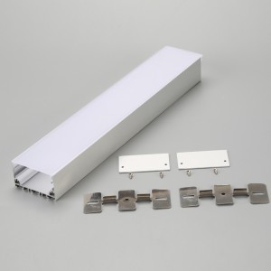 6063 U-formad aluminiumkanal LED-aluminiumekstrudering för LED-remsbelysning