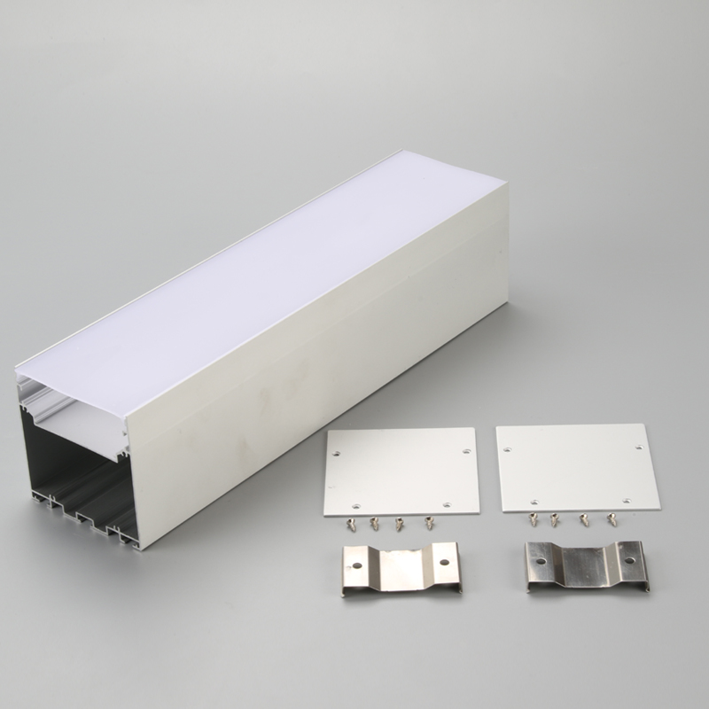 Partihandel U7676 U-formsprutning aluminiumprofil för 5050 3828 2835 3014 5630 LED-remsa