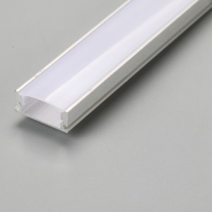 6063 U-formad aluminiumkanal LED-aluminiumsprutning för flex eller hård LED-remsbelysning