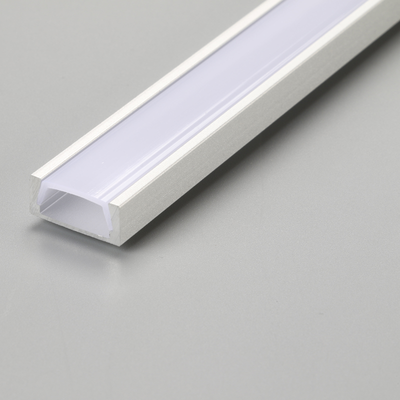 1M infälld LED-ljusprofil i aluminium för LED-remsbelysning med täcklängd anpassad