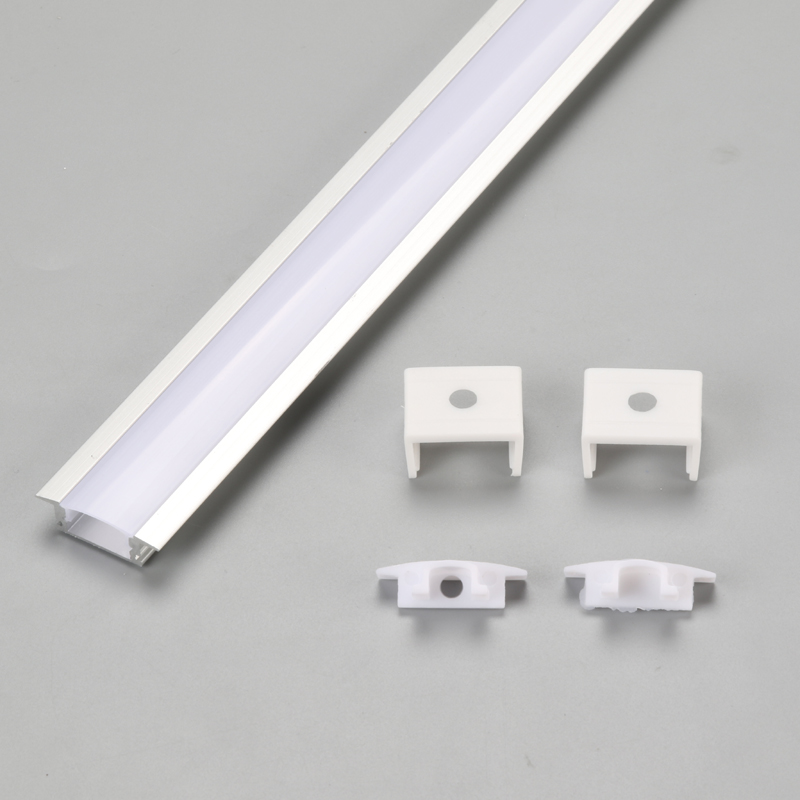 LED-profil för aluminiumsprutning för infällt linjärt ljushus med mjölkig / frostad diffusor