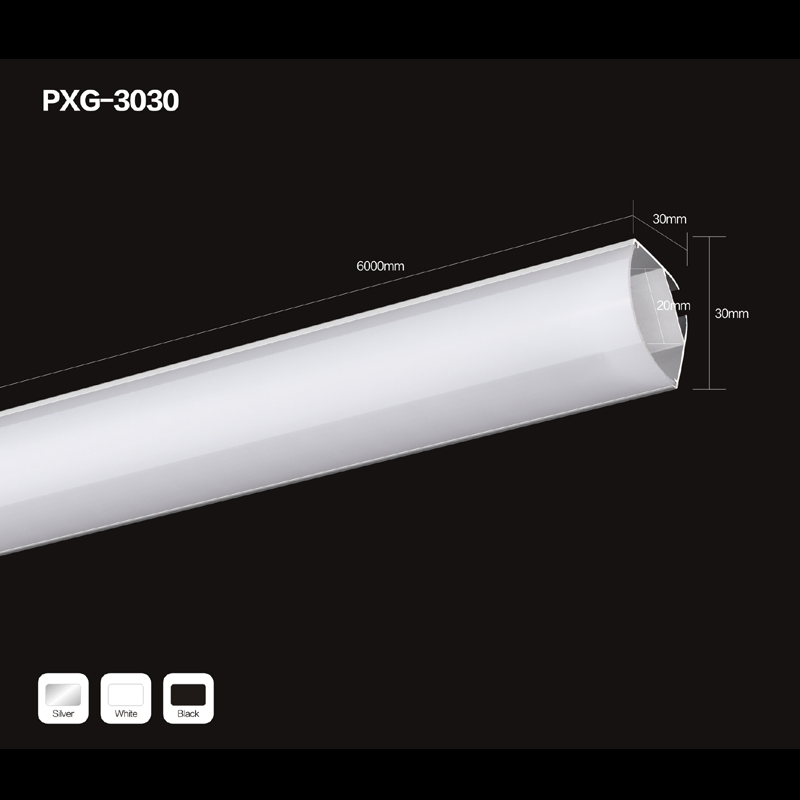 Varmförsäljande triangel LED aluminiumprofil spotfönster aluminiumprofilljus