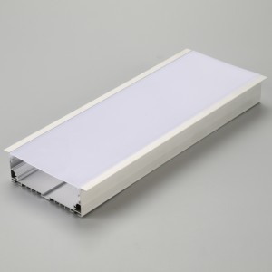 LED-remsa som innehåller aluminiumprofilram med PC-lockets ändlock