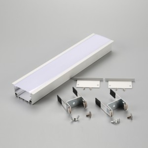 Linjärt hus LED infälld belysning LED-remsa aluminiumprofil