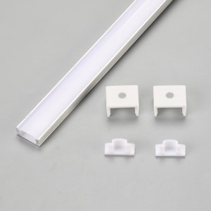 Silver 2m lång LED-remslampa i aluminium