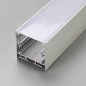 Silverprofil i aluminium för LED-remsbelysning