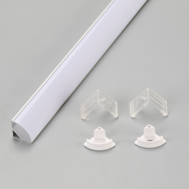 Hörn aluminium extrudering för LED-remsa ljusprofil